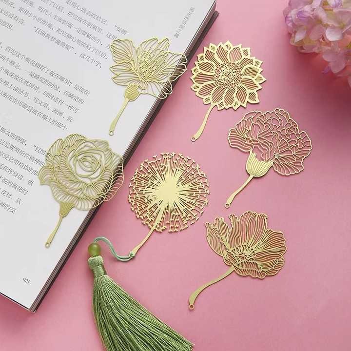 设计打印个性化不锈钢/黄铜书签Diy可爱金属3D书签