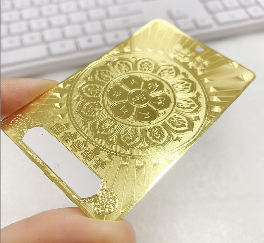 定制金属刷雕徽标豪华不锈钢金属VIP感谢卡参观礼品卡金属名片