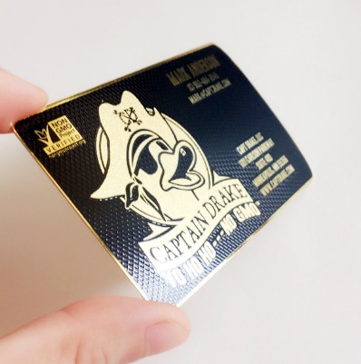 定制金属刷雕徽标豪华不锈钢金属VIP感谢卡参观礼品卡金属名片