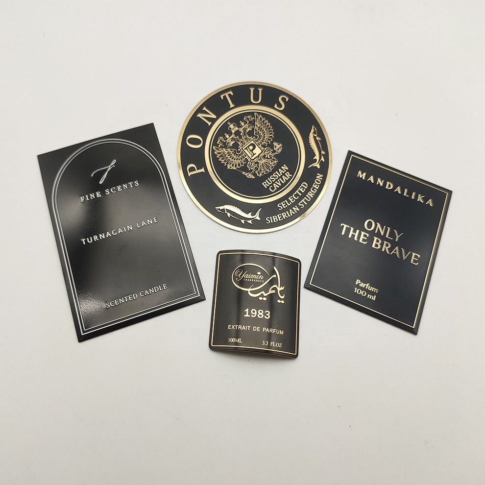 深圳定制批发价 持久耐用自带背胶金属铝标 自设计酒类品牌图标标签