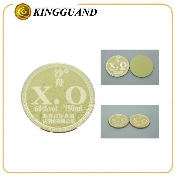 定制圆形自带背胶金属环氧树脂标志贴纸滴胶贴纸