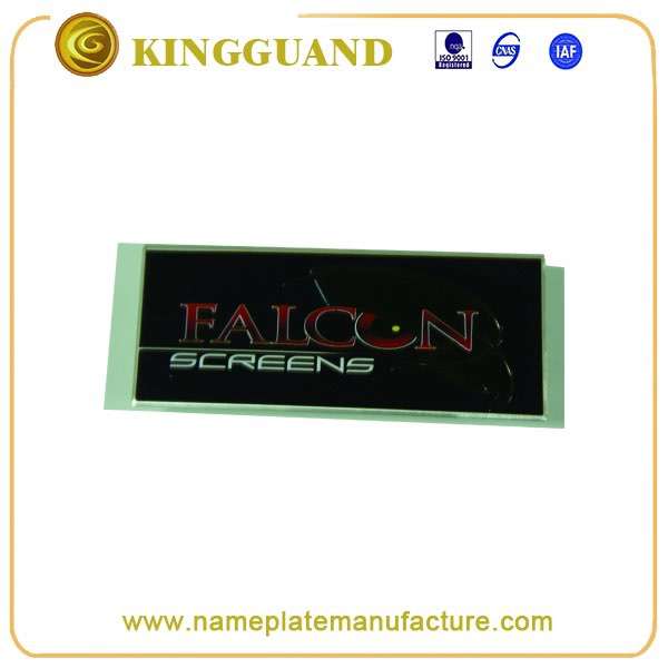 定制有吸引力的高品质铝标签